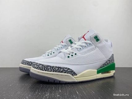 One Kick CK9246- Lucky Retro 3 Green 3829 Fashionable Jordan 1013